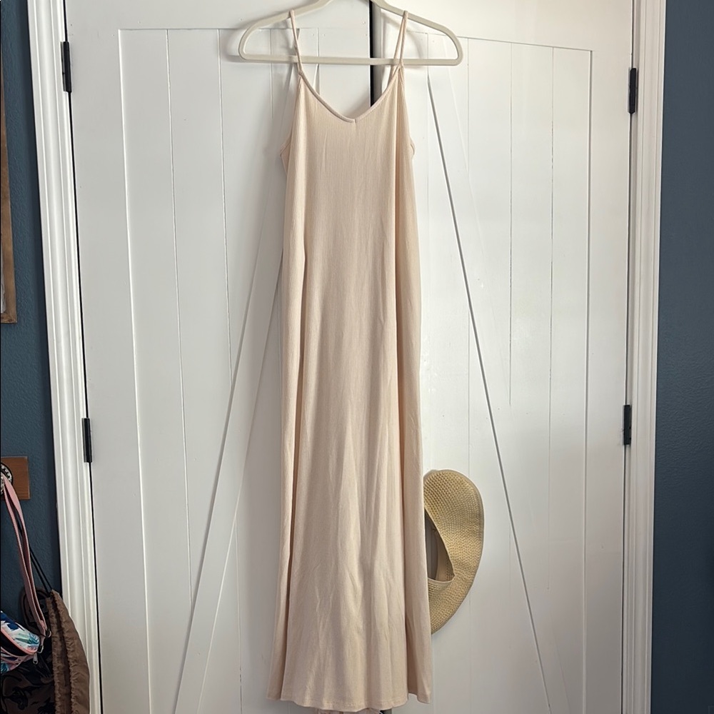 Carly Jean Los Angeles Cream Maxi Dress